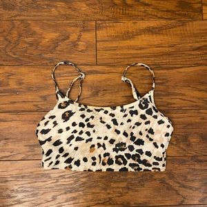 Aerie long line scoop bikini top